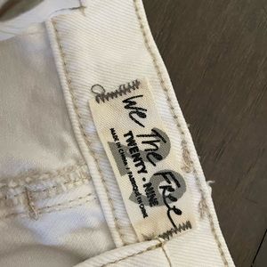 Free People white mini skirt